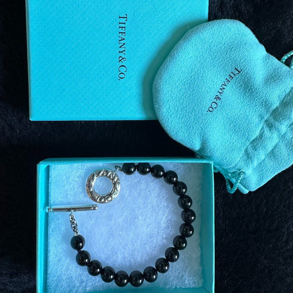 Tiffany & Co Toggle bracelet - Onyx and silver